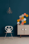 PANEL ŚCIENNY HEXAGON SZARY