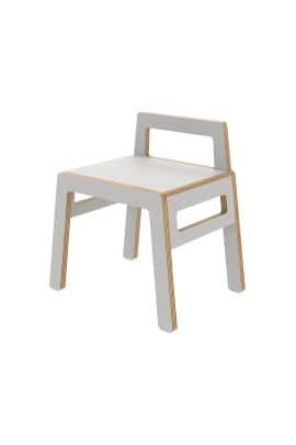 TABORET ZE SKLEJKI "FLEX" szary