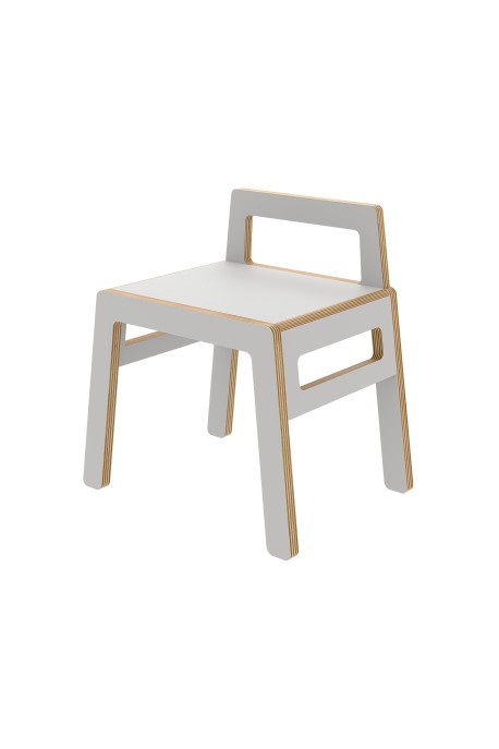 TABORET ZE SKLEJKI "FLEX" szary