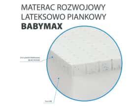Materac piankowy  HEVEA BABY Max z lateksem 