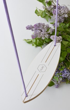 HUŚTAWKA SURF biała